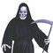 Adults Grave Reaper Halloween Costume Hooded Robe Skeleton Mask Gloves Outfit